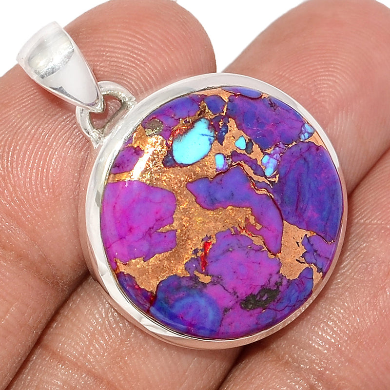 1.3" Purple Copper Turquoise Pendants - PCTP2242