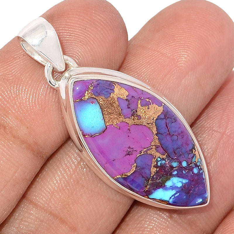 1.6" Purple Copper Turquoise Pendants - PCTP2295