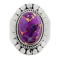 Purple Copper Turquoise Ring - PCTR242