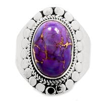 Purple Copper Turquoise Ring - PCTR267