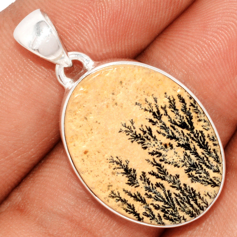 1.3" Psilomelane Dendrite German Pendants - PDGP816