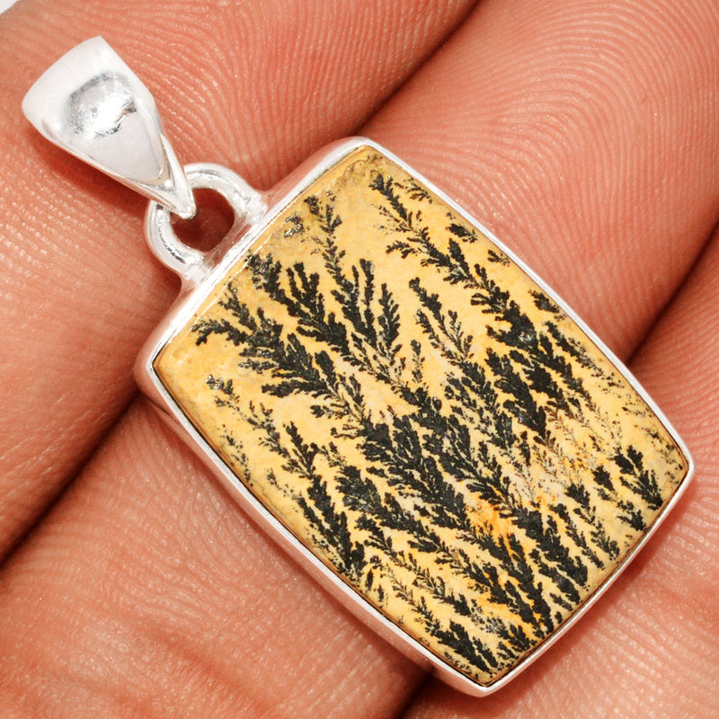 1.3" Psilomelane Dendrite German Pendants - PDGP836