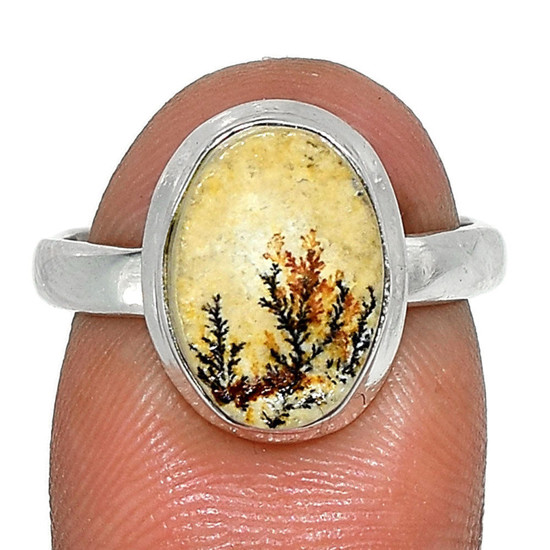 Psilomelane Dendrite German Ring - PDGR654