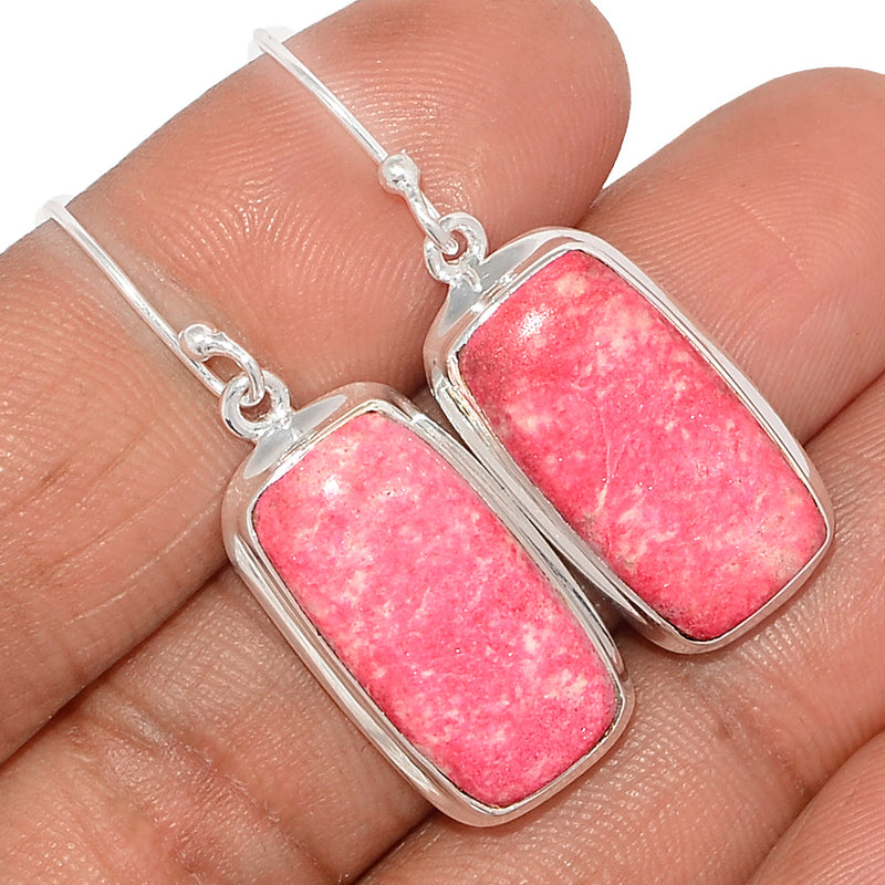 1.6" Pink Thulite Earrings - PKTE248