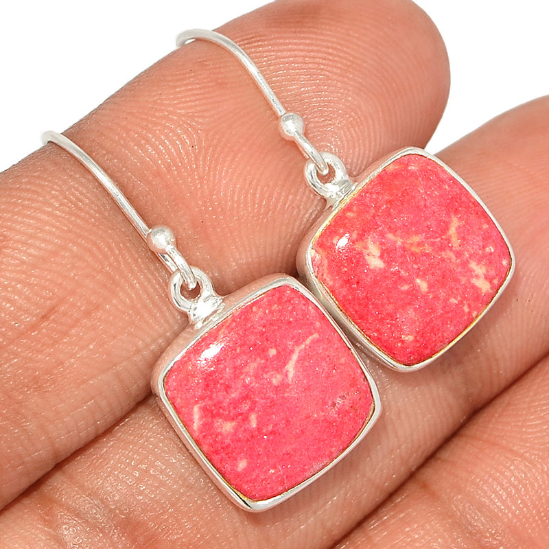 1.2" Pink Thulite Earrings - PKTE269