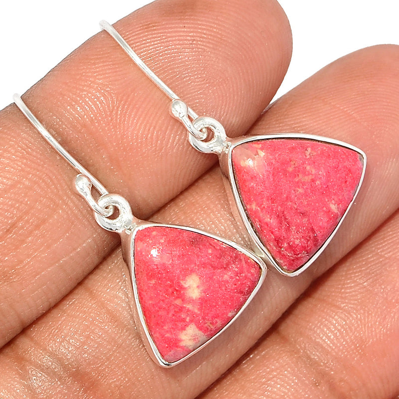 1.3" Pink Thulite Earrings - PKTE274