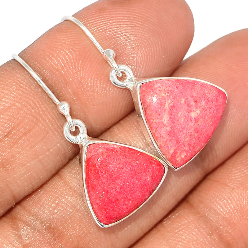 1.5" Pink Thulite Earrings - PKTE277