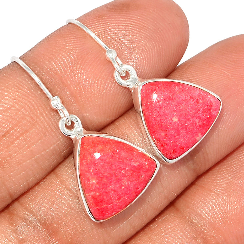 1.3" Pink Thulite Earrings - PKTE281