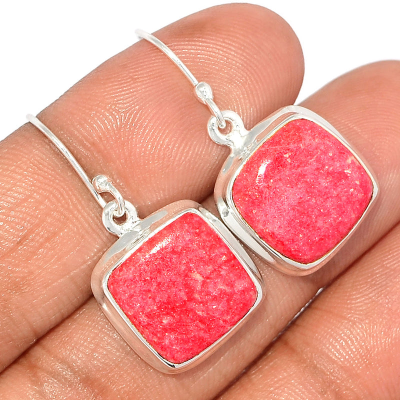 1.2" Pink Thulite Earrings - PKTE285