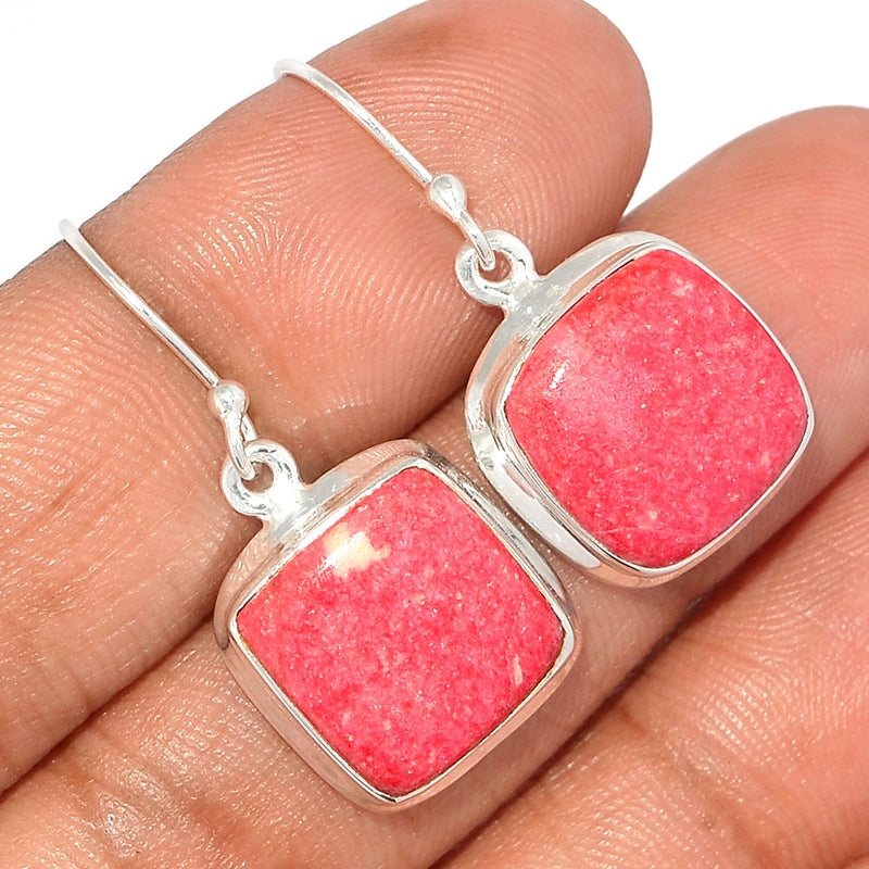 1.2" Pink Thulite Earrings - PKTE292