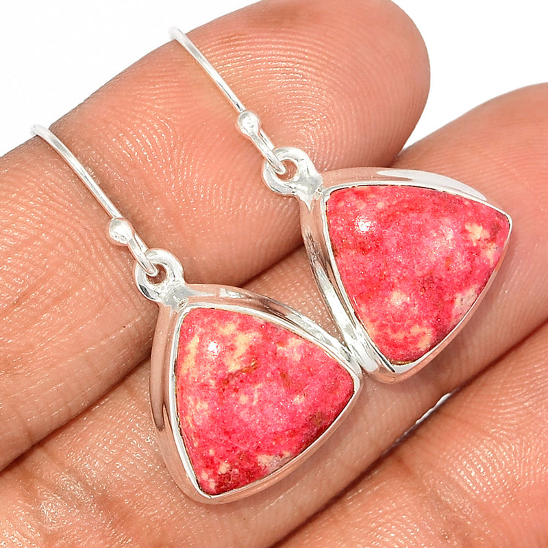 1.2" Pink Thulite Earrings - PKTE293