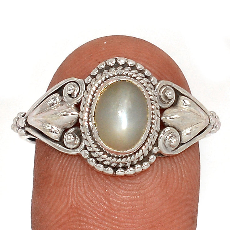 Small Filigree - Sri Lankan Moonstone Ring - PMSR366