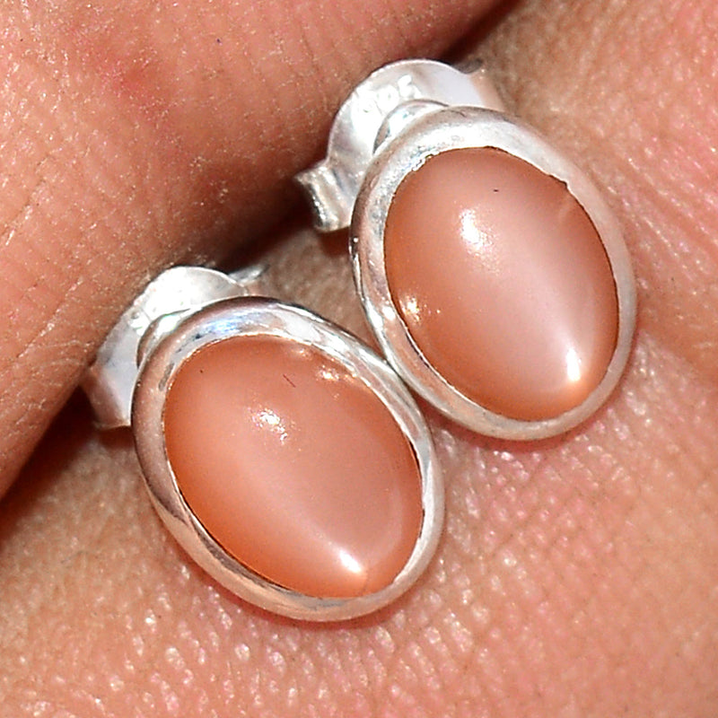 Sri Lankan Moonstone Studs - PMSS102