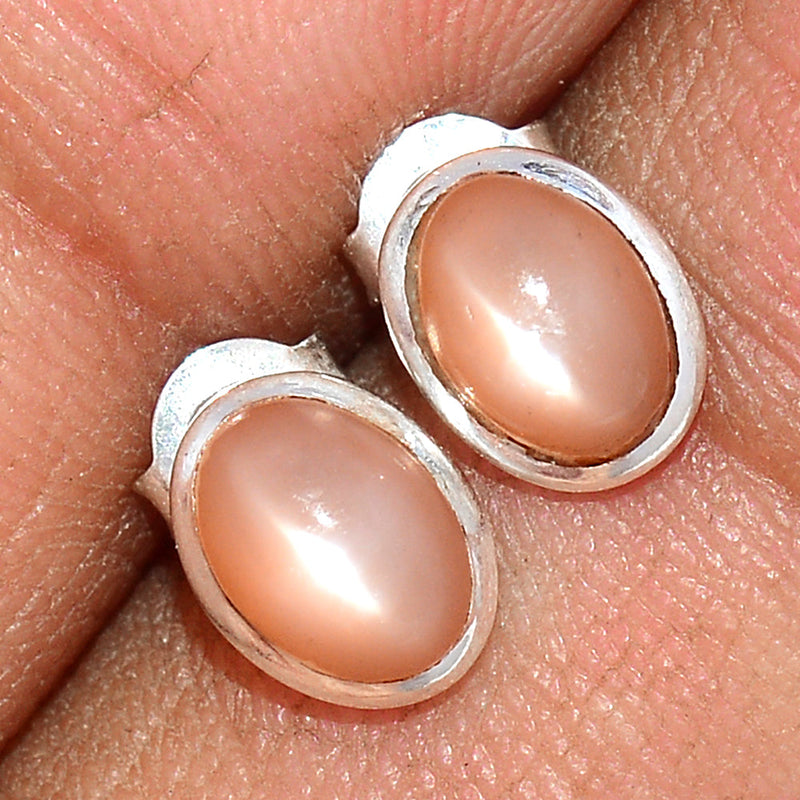 Sri Lankan Moonstone Studs - PMSS113