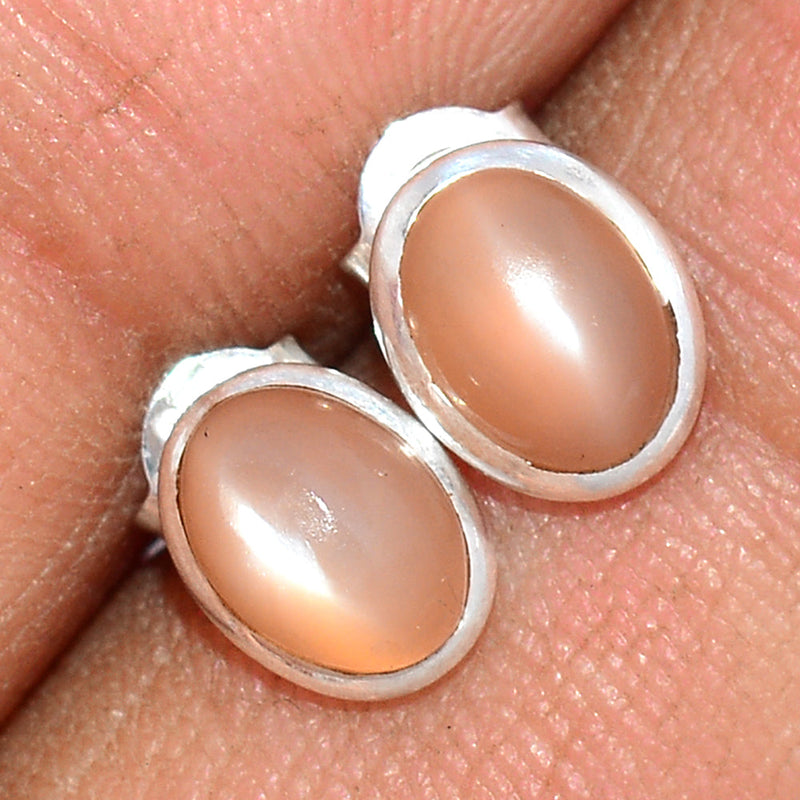 Sri Lankan Moonstone Studs - PMSS115