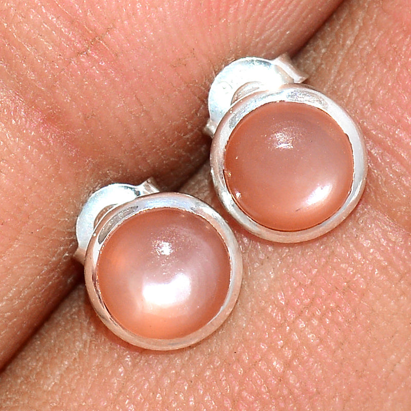 Sri Lankan Moonstone Studs - PMSS117