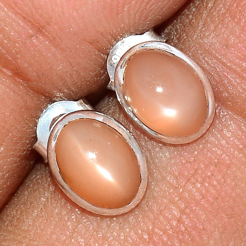 Sri Lankan Moonstone Studs - PMSS119