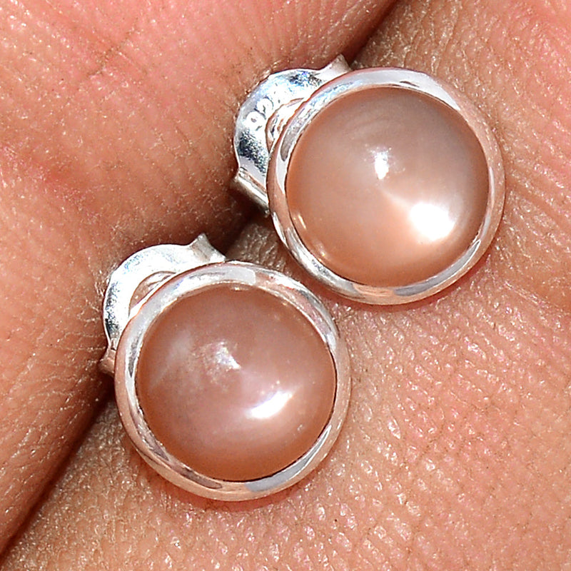 Sri Lankan Moonstone Studs - PMSS120