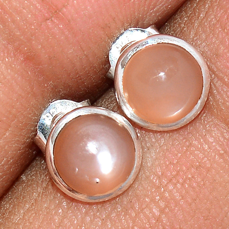 Sri Lankan Moonstone Studs - PMSS122