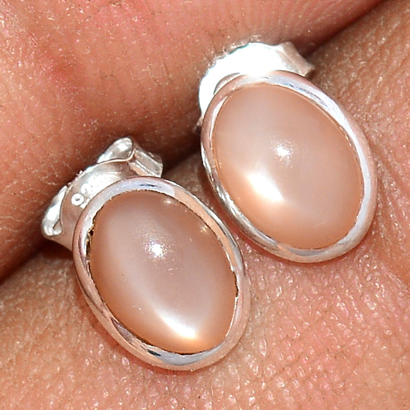 Sri Lankan Moonstone Studs - PMSS123