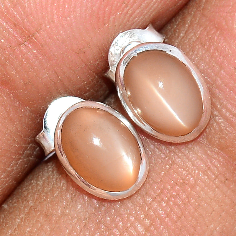 Sri Lankan Moonstone Studs - PMSS125