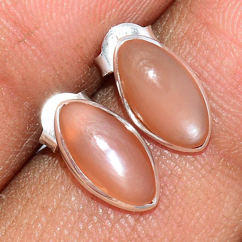 Sri Lankan Moonstone Studs - PMSS126