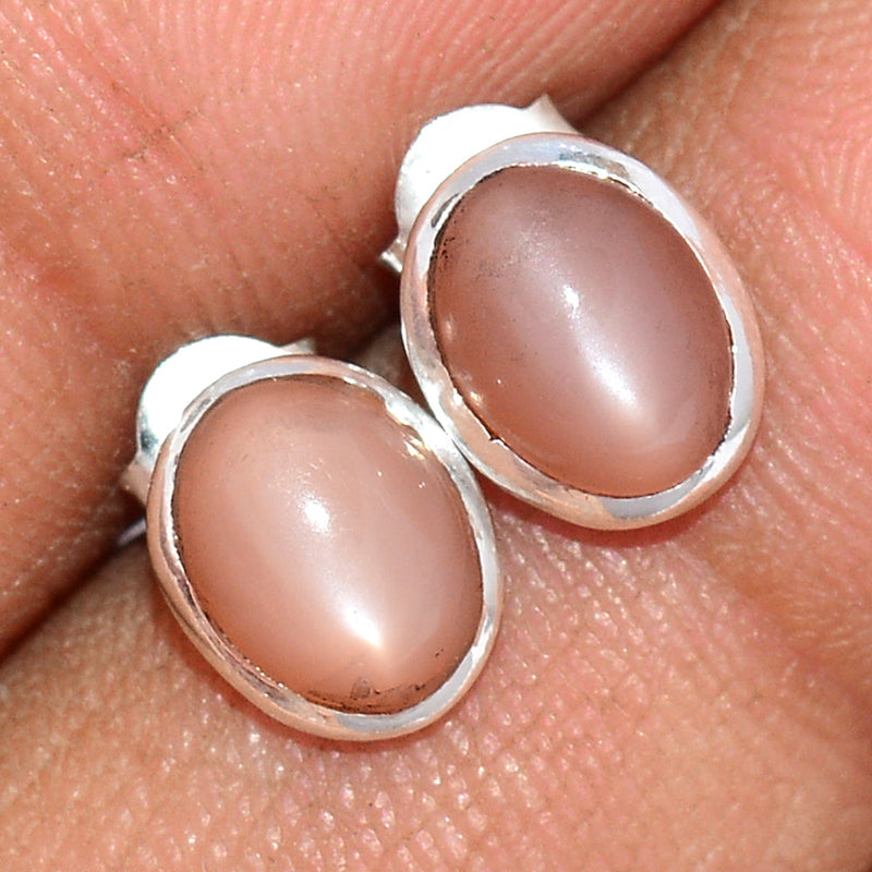 Sri Lankan Moonstone Studs - PMSS127