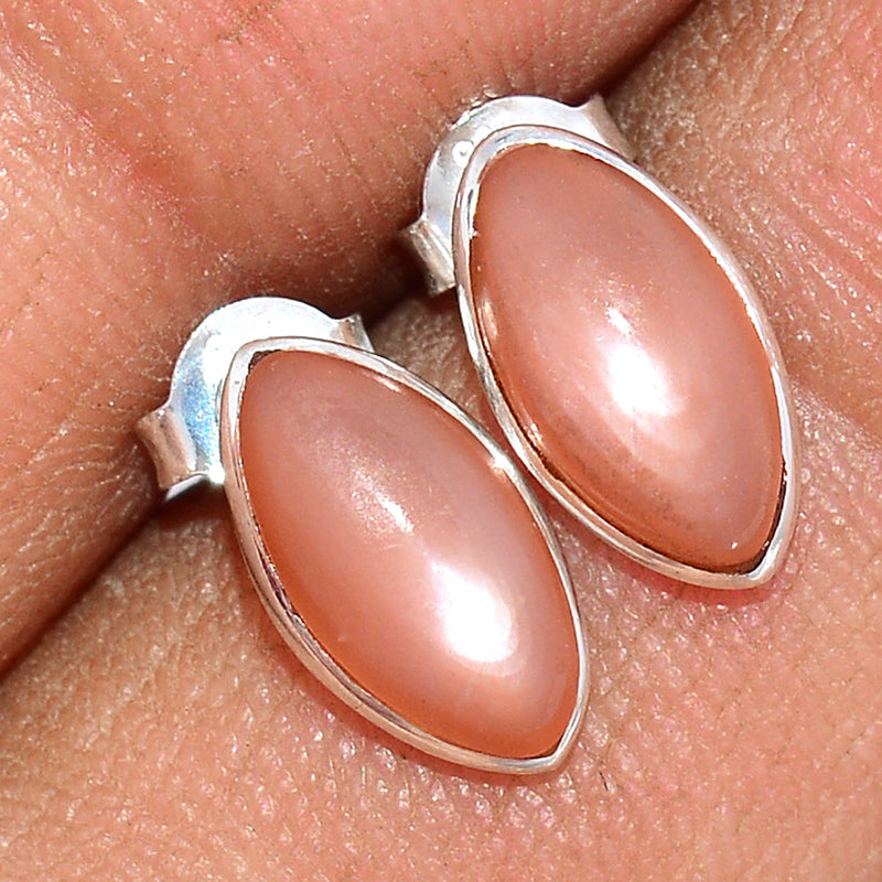 Sri Lankan Moonstone Studs - PMSS133