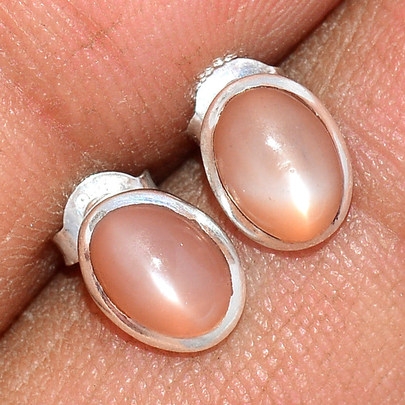 Sri Lankan Moonstone Studs - PMSS134