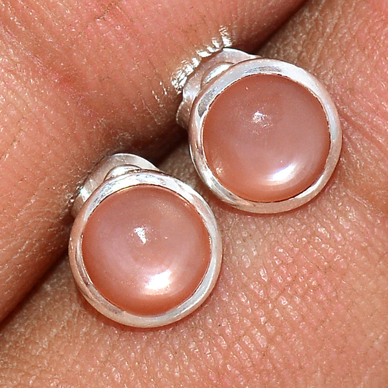 Sri Lankan Moonstone Studs - PMSS139