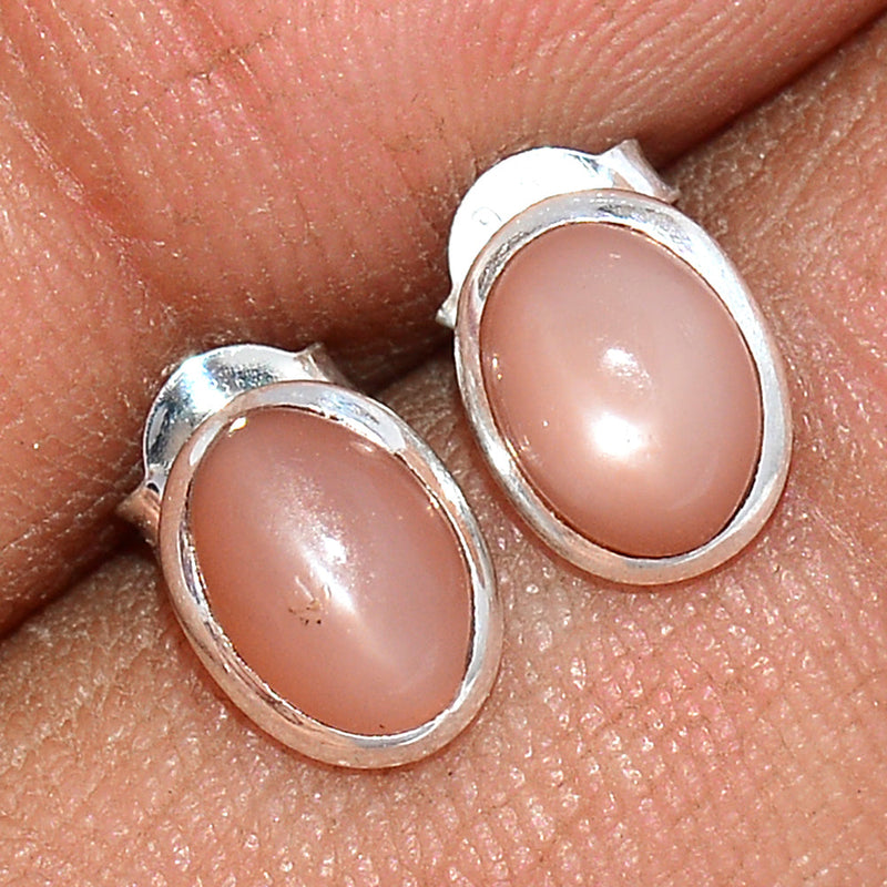 Sri Lankan Moonstone Studs - PMSS140