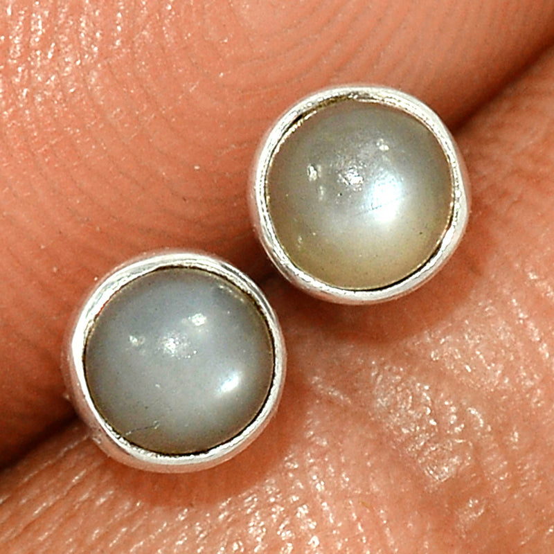 Srilankan Moonstone Studs - PMSS176