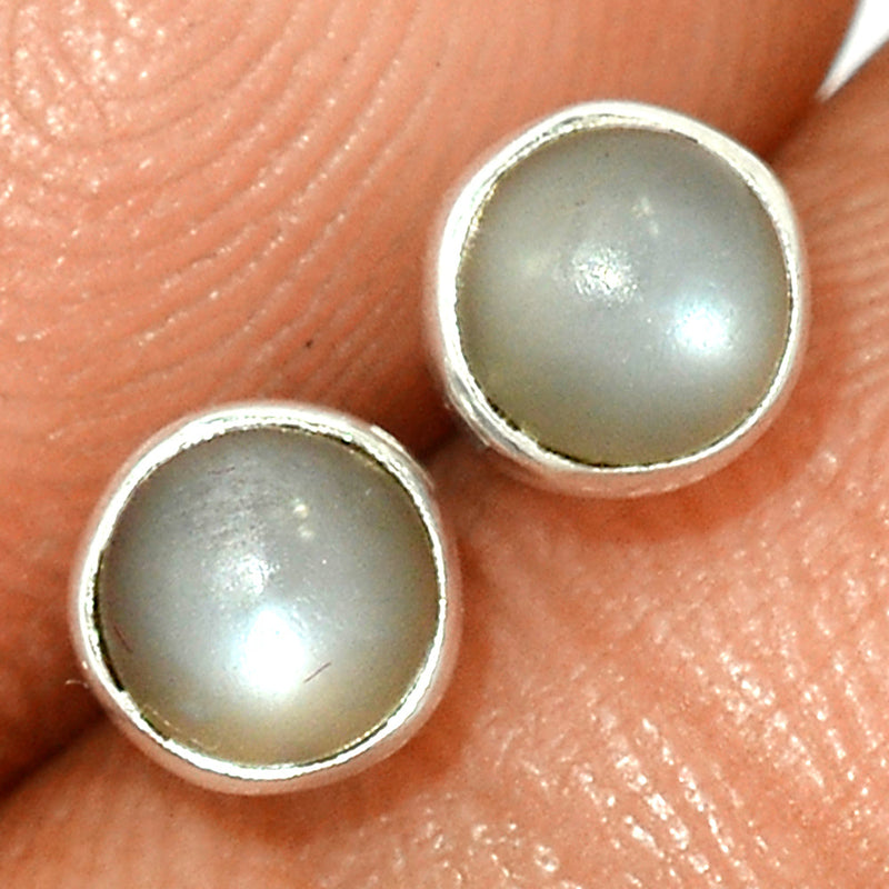 Srilankan Moonstone Studs - PMSS178