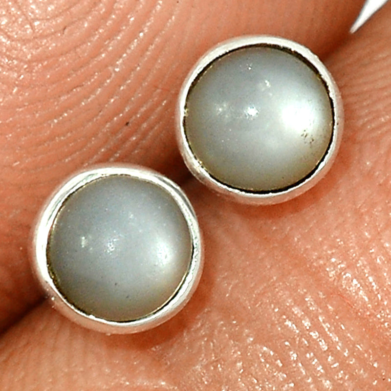 Srilankan Moonstone Studs - PMSS179