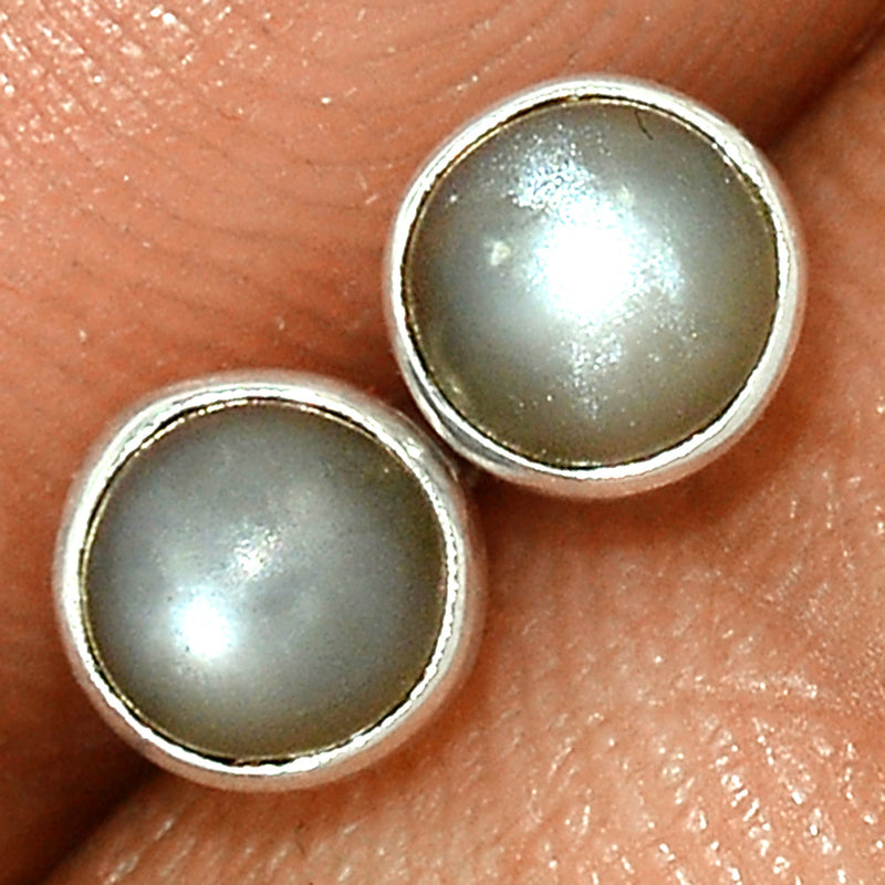 Srilankan Moonstone Studs - PMSS181