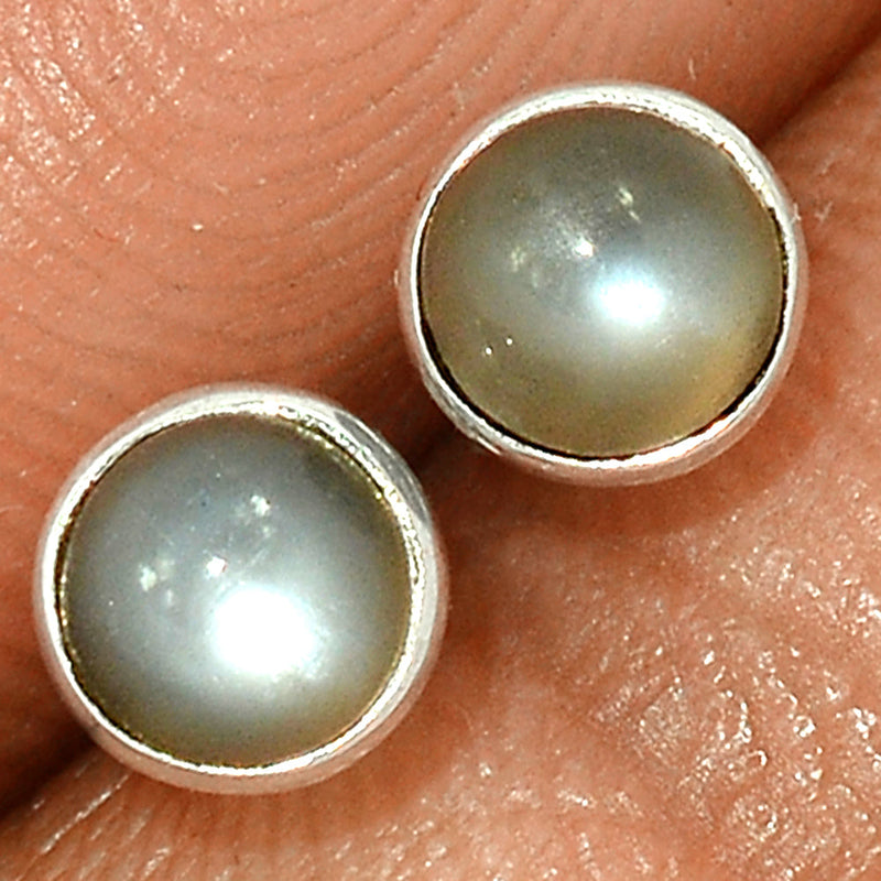 Srilankan Moonstone Studs - PMSS182