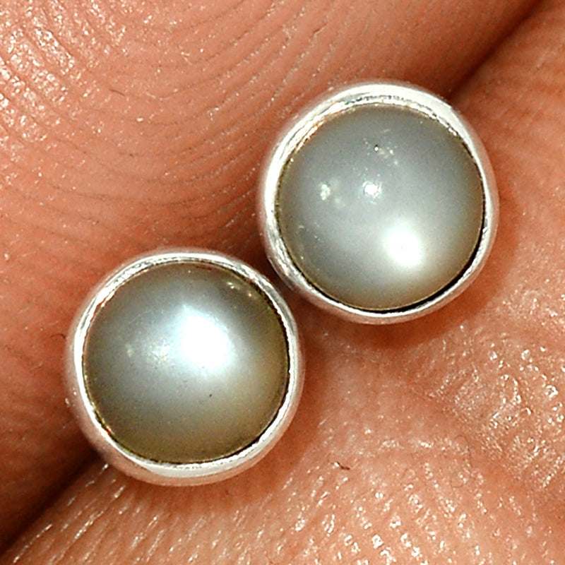 Srilankan Moonstone Studs - PMSS183