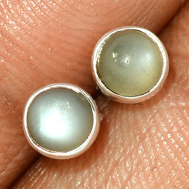 Srilankan Moonstone Studs - PMSS190