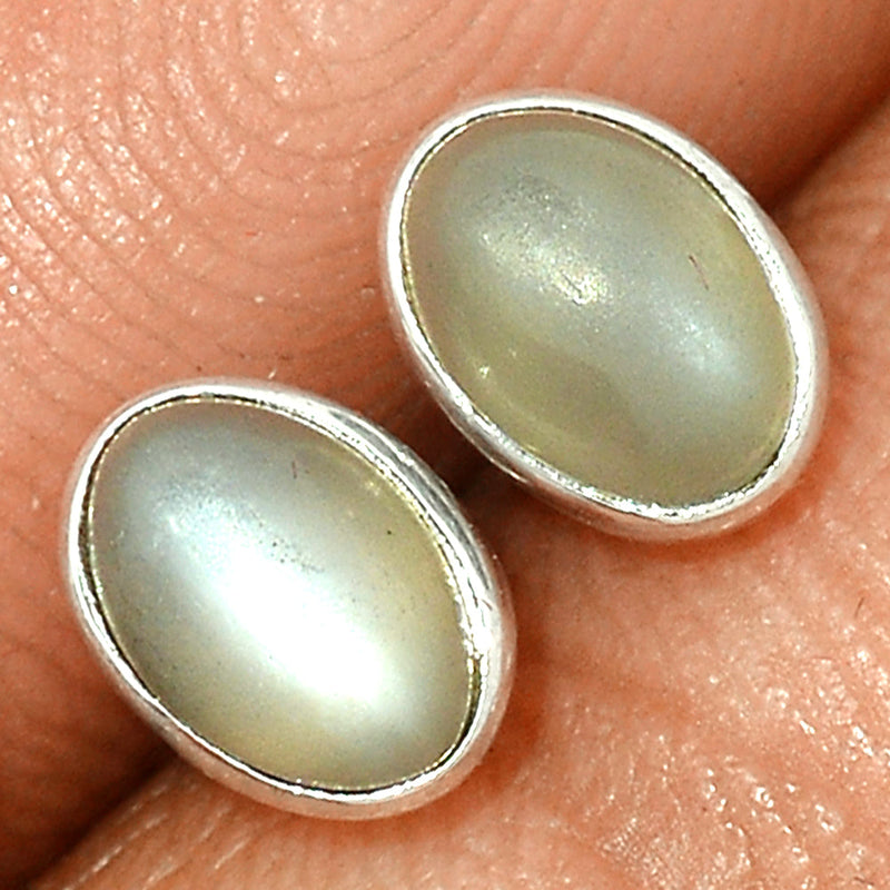 Srilankan Moonstone Studs - PMSS192