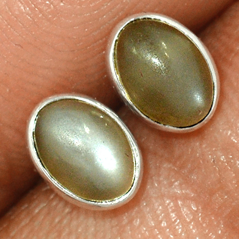 Srilankan Moonstone Studs - PMSS197