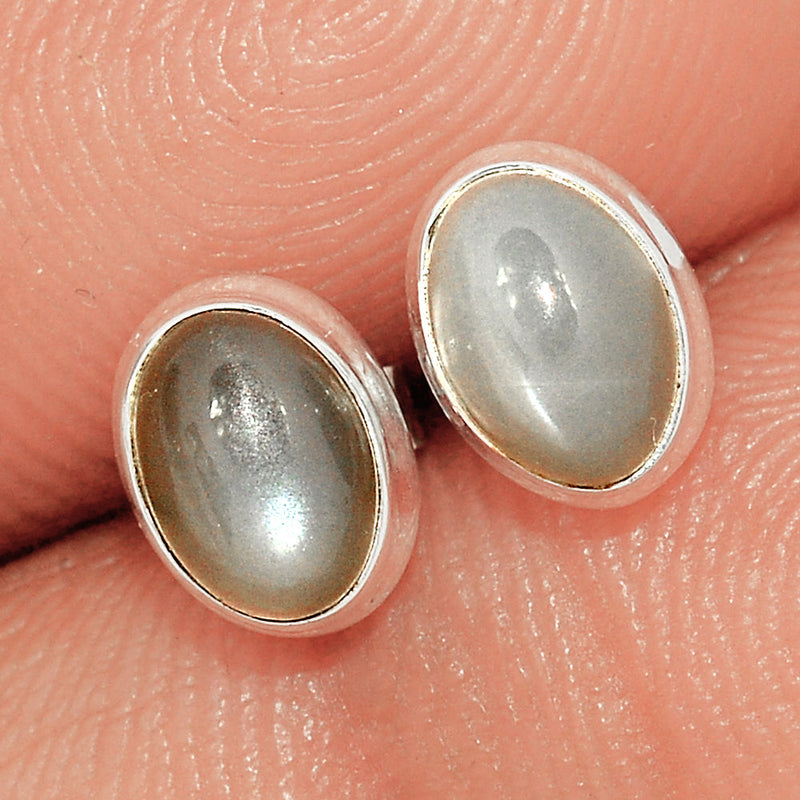 Srilankan Moonstone Studs - PMSS199