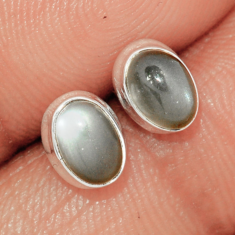 Srilankan Moonstone Studs - PMSS205