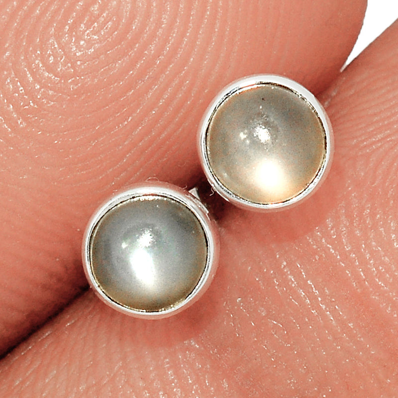 Srilankan Moonstone Studs - PMSS206