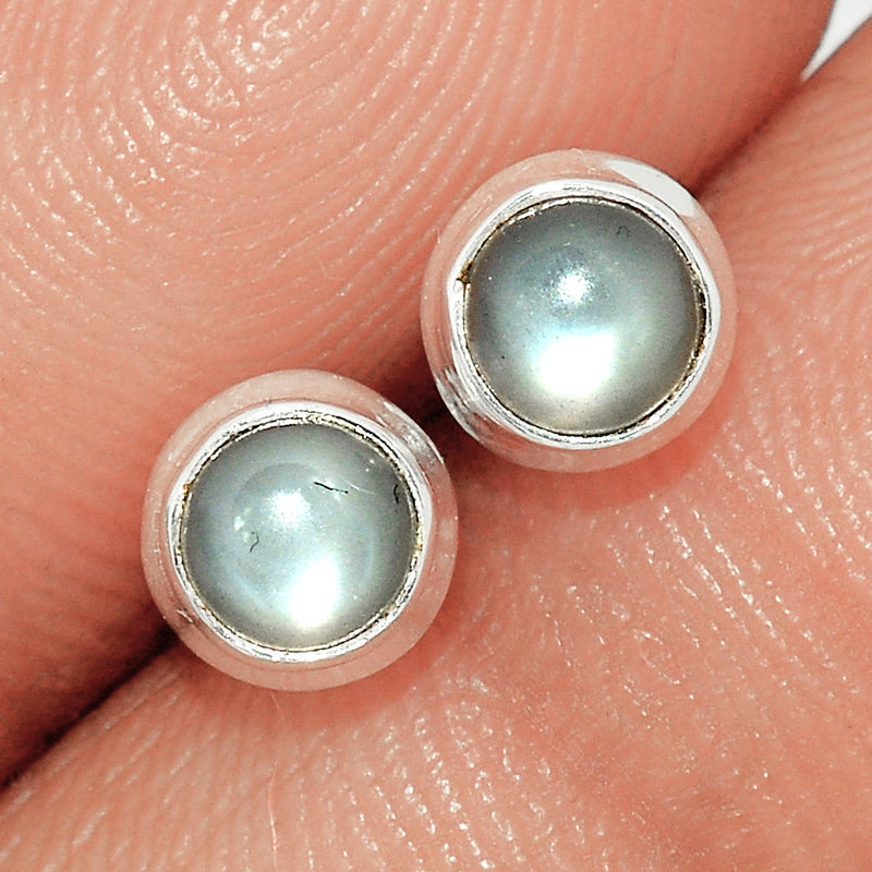 Srilankan Moonstone Studs - PMSS208