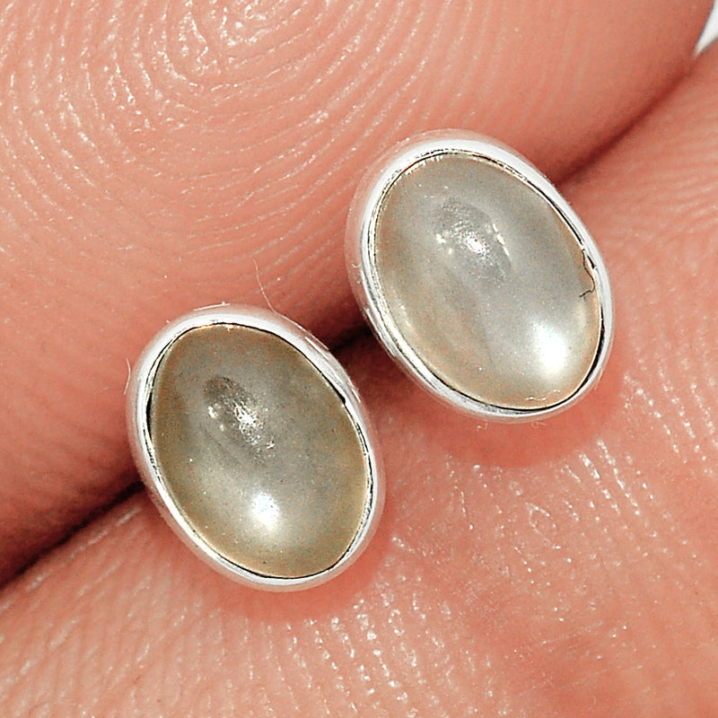 Srilankan Moonstone Studs - PMSS209