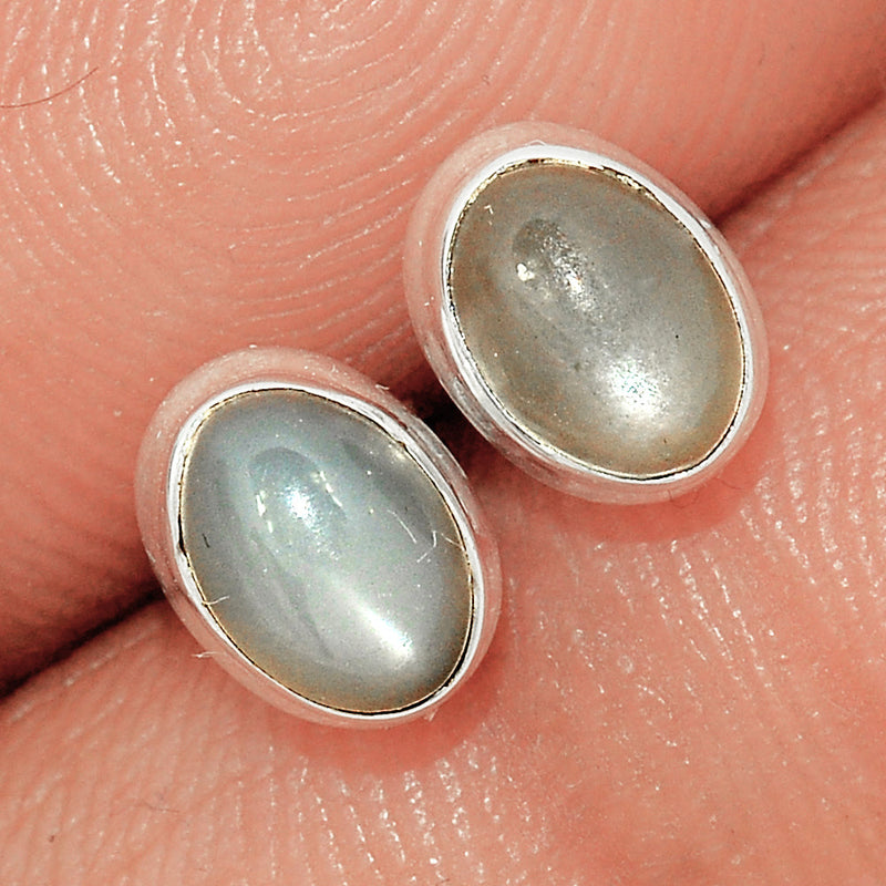 Srilankan Moonstone Studs - PMSS212