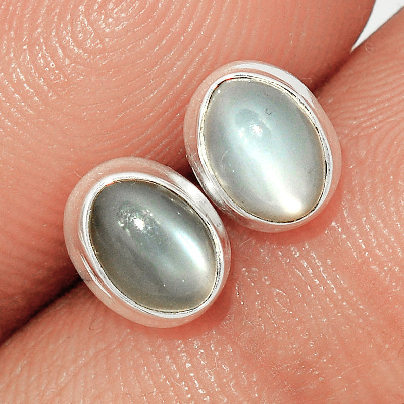 Srilankan Moonstone Studs - PMSS217