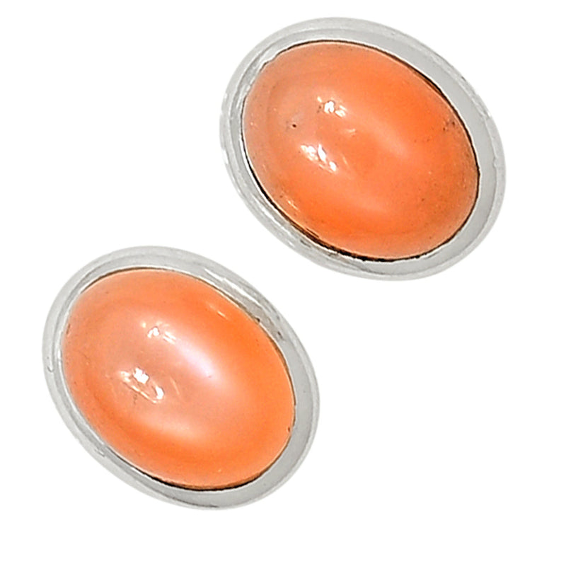 Srilankan Moonstone Studs - PMSS21