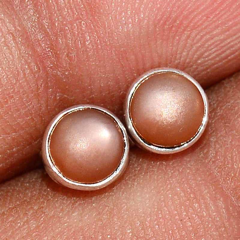 Srilankan Moonstone Studs - PMSS80