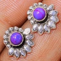 Purple Mohave Turquoise Studs-PMTS113